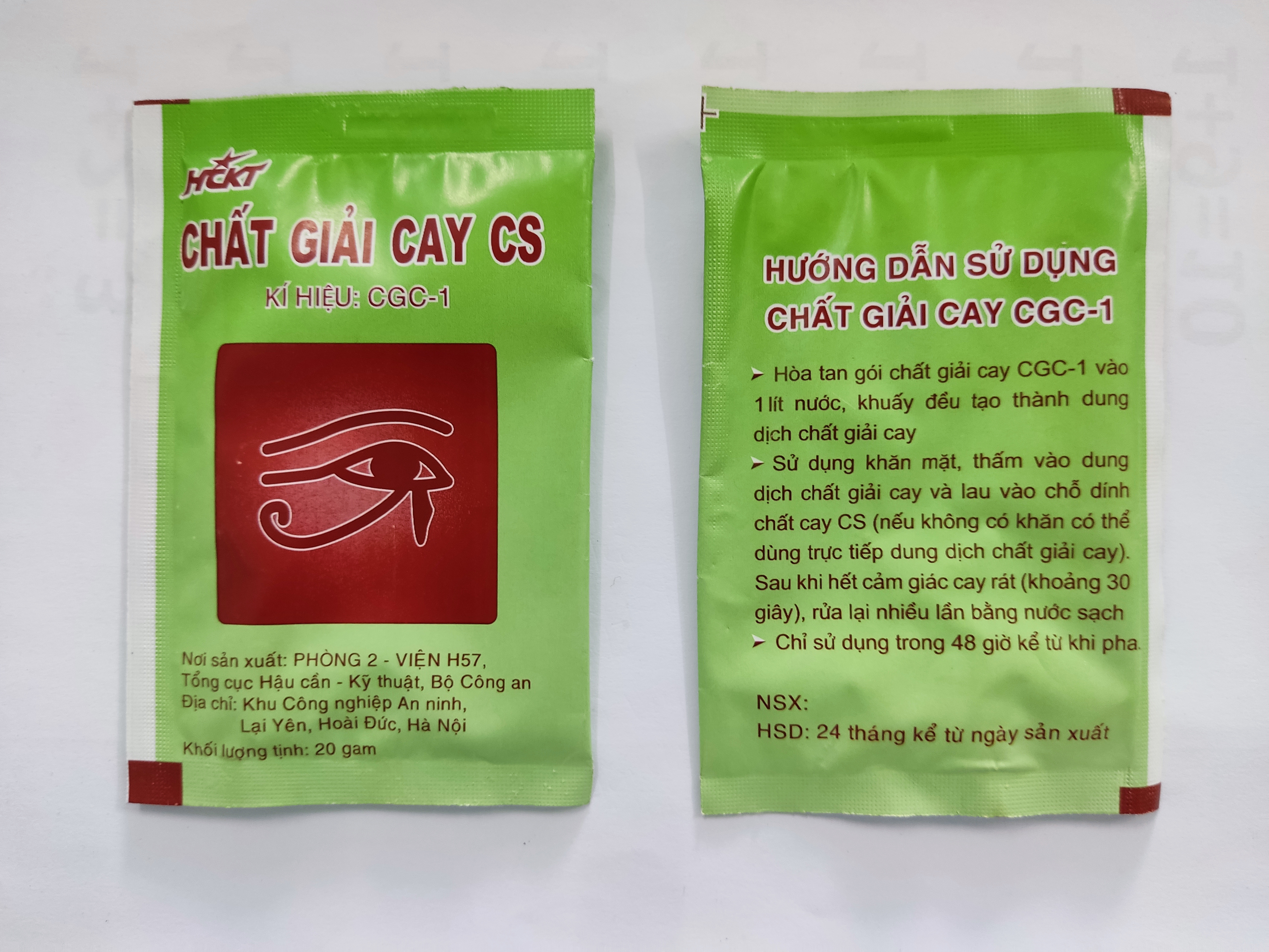 THUỐC GIẢI CAY CS